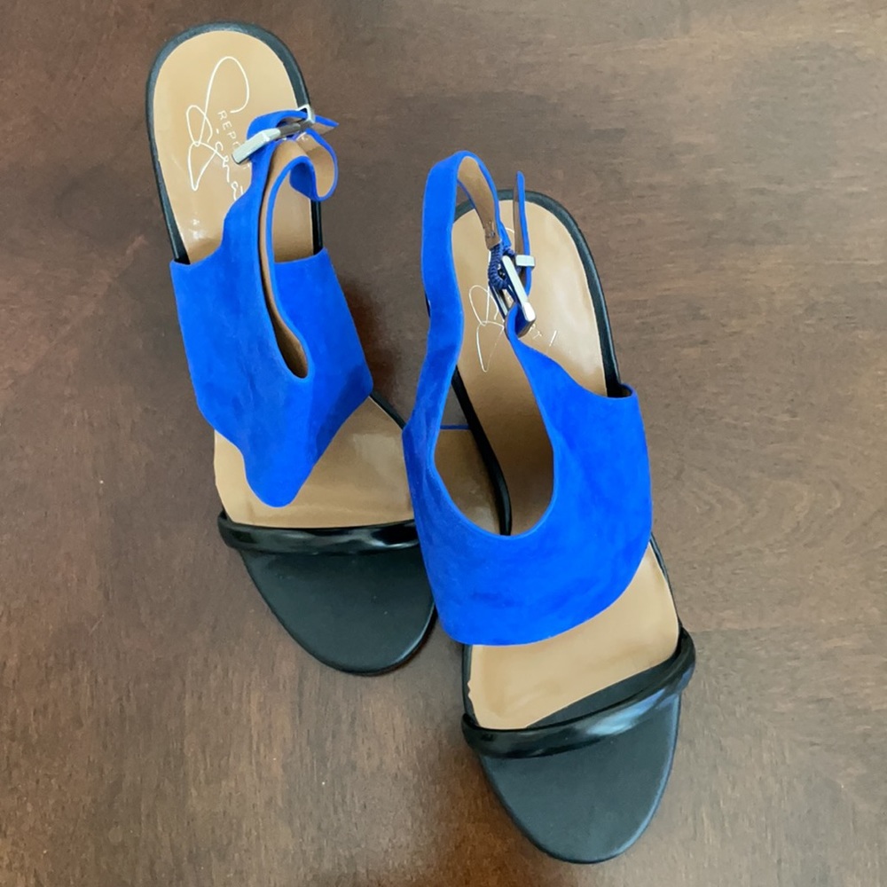 Black and blue slingback - Picture 2 of 5